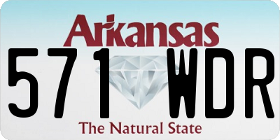 AR license plate 571WDR