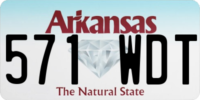 AR license plate 571WDT