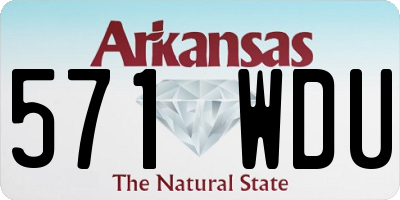 AR license plate 571WDU