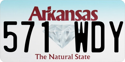 AR license plate 571WDY