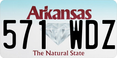 AR license plate 571WDZ
