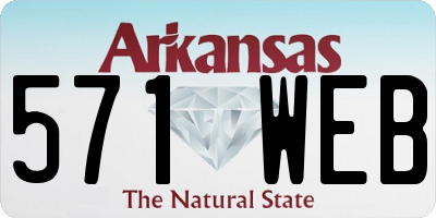 AR license plate 571WEB