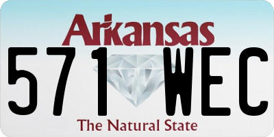 AR license plate 571WEC