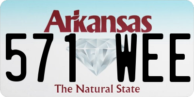 AR license plate 571WEE
