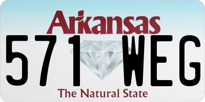 AR license plate 571WEG