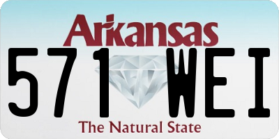 AR license plate 571WEI