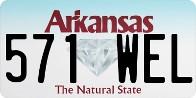 AR license plate 571WEL