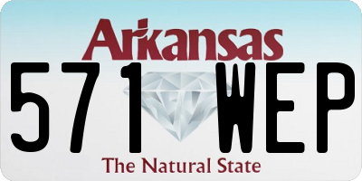 AR license plate 571WEP