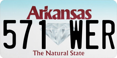 AR license plate 571WER