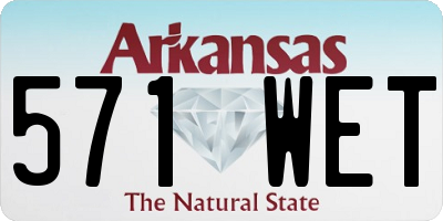 AR license plate 571WET