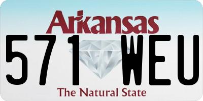 AR license plate 571WEU