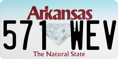 AR license plate 571WEV