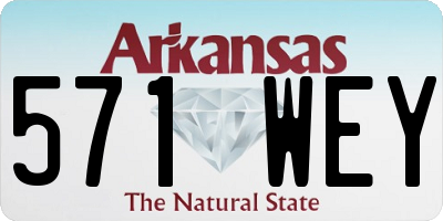 AR license plate 571WEY