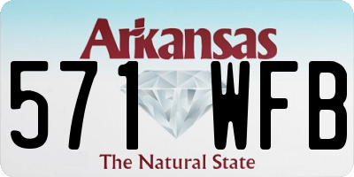 AR license plate 571WFB