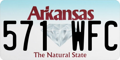 AR license plate 571WFC