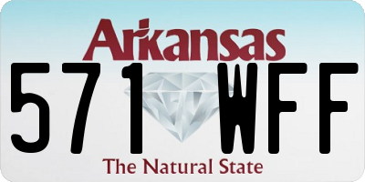 AR license plate 571WFF