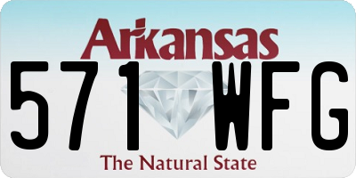 AR license plate 571WFG