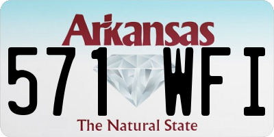 AR license plate 571WFI