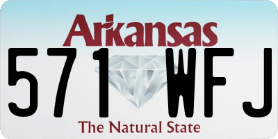 AR license plate 571WFJ