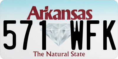 AR license plate 571WFK