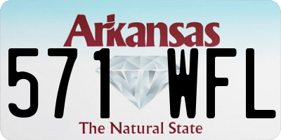 AR license plate 571WFL