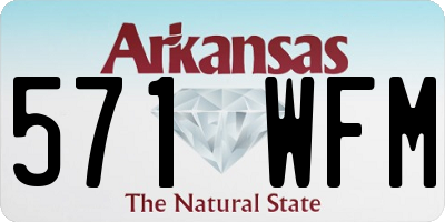 AR license plate 571WFM