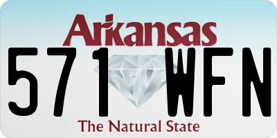 AR license plate 571WFN