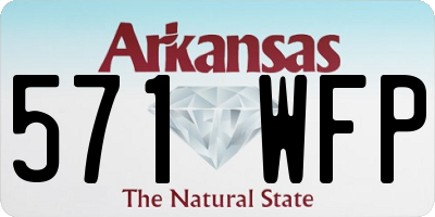 AR license plate 571WFP