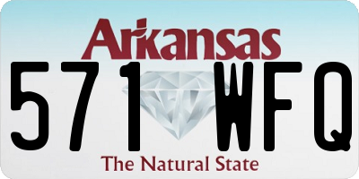 AR license plate 571WFQ