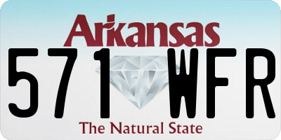 AR license plate 571WFR