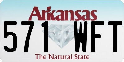 AR license plate 571WFT