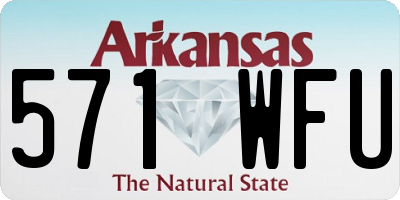 AR license plate 571WFU