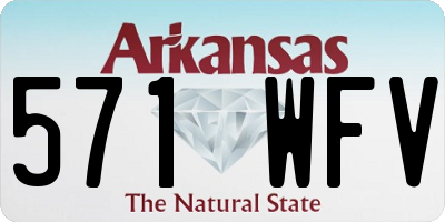 AR license plate 571WFV