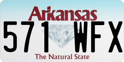 AR license plate 571WFX