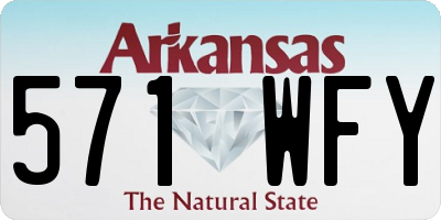 AR license plate 571WFY