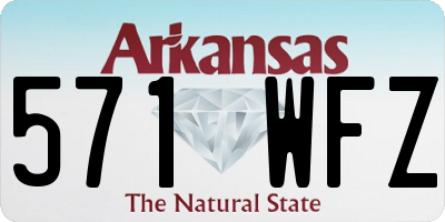 AR license plate 571WFZ