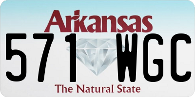 AR license plate 571WGC