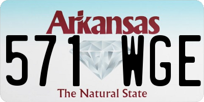 AR license plate 571WGE