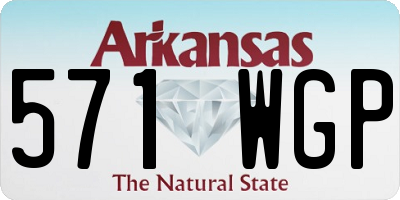 AR license plate 571WGP