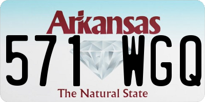 AR license plate 571WGQ