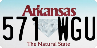 AR license plate 571WGU