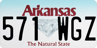 AR license plate 571WGZ