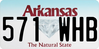 AR license plate 571WHB