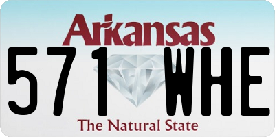 AR license plate 571WHE