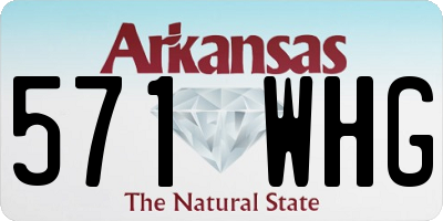AR license plate 571WHG