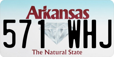 AR license plate 571WHJ