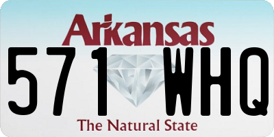AR license plate 571WHQ