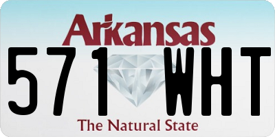 AR license plate 571WHT