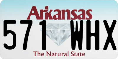 AR license plate 571WHX
