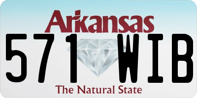 AR license plate 571WIB